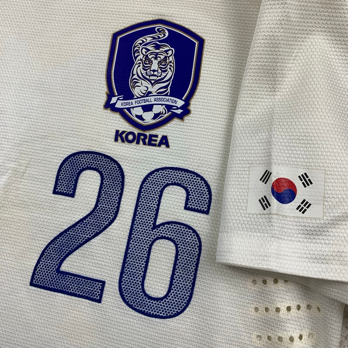 나이키 한국 국대 12-14 시즌 어웨이 선수 지급용 유니폼 상품이미지2