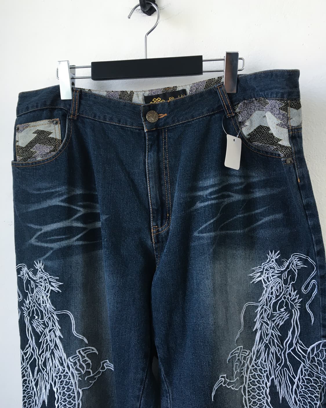 Oriental needle work denim pants 상품이미지3