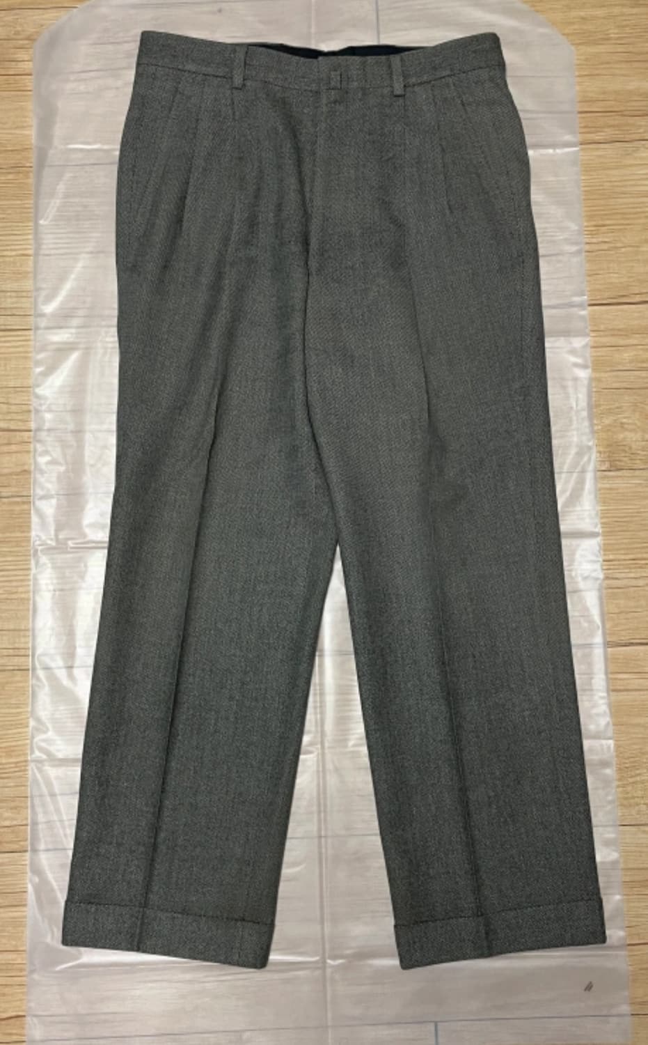 브룩스브라더스 버드아이 카키 브라운 울 100% 수트 상품이미지6