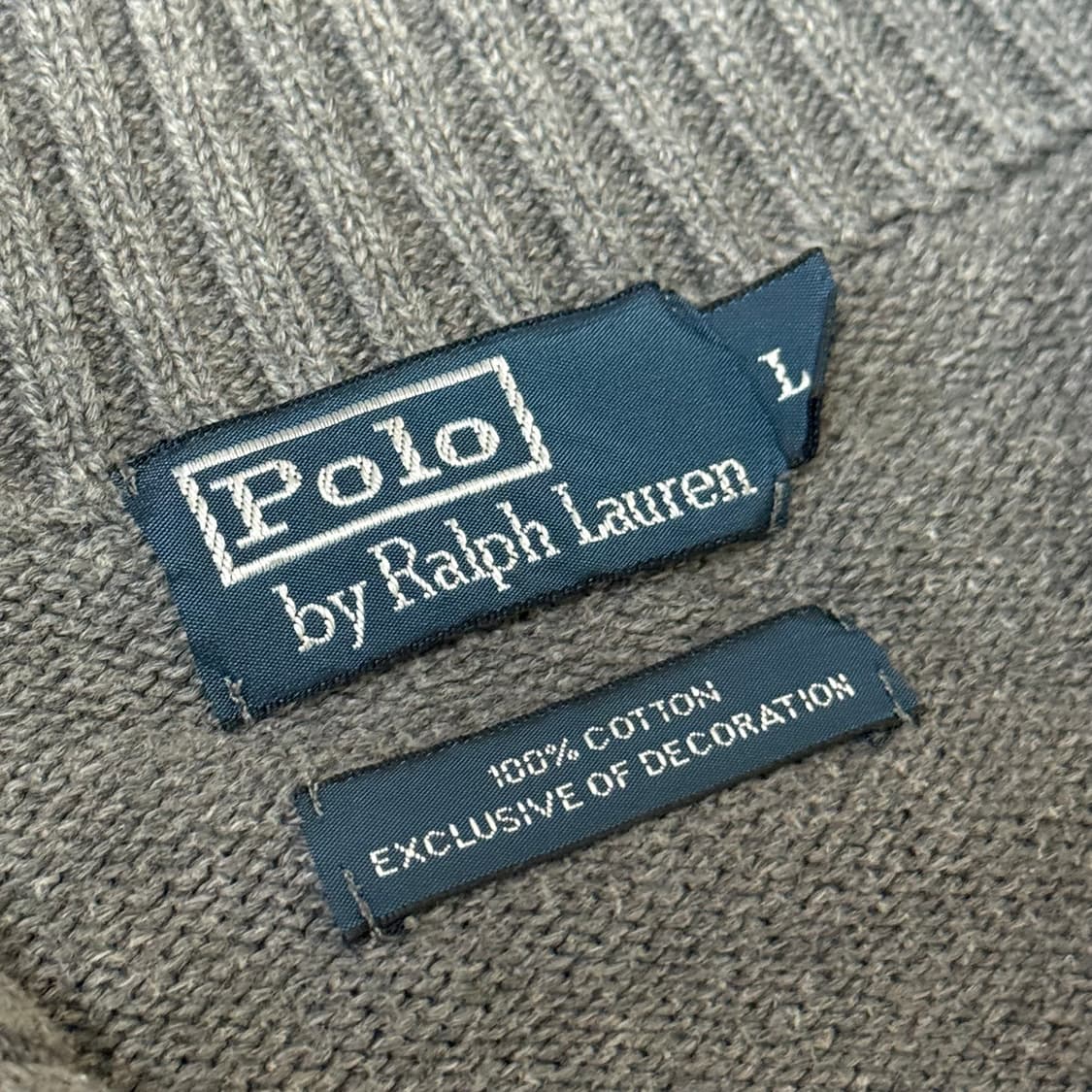 폴로 랄프로렌 반집업 니트 L 상품이미지6