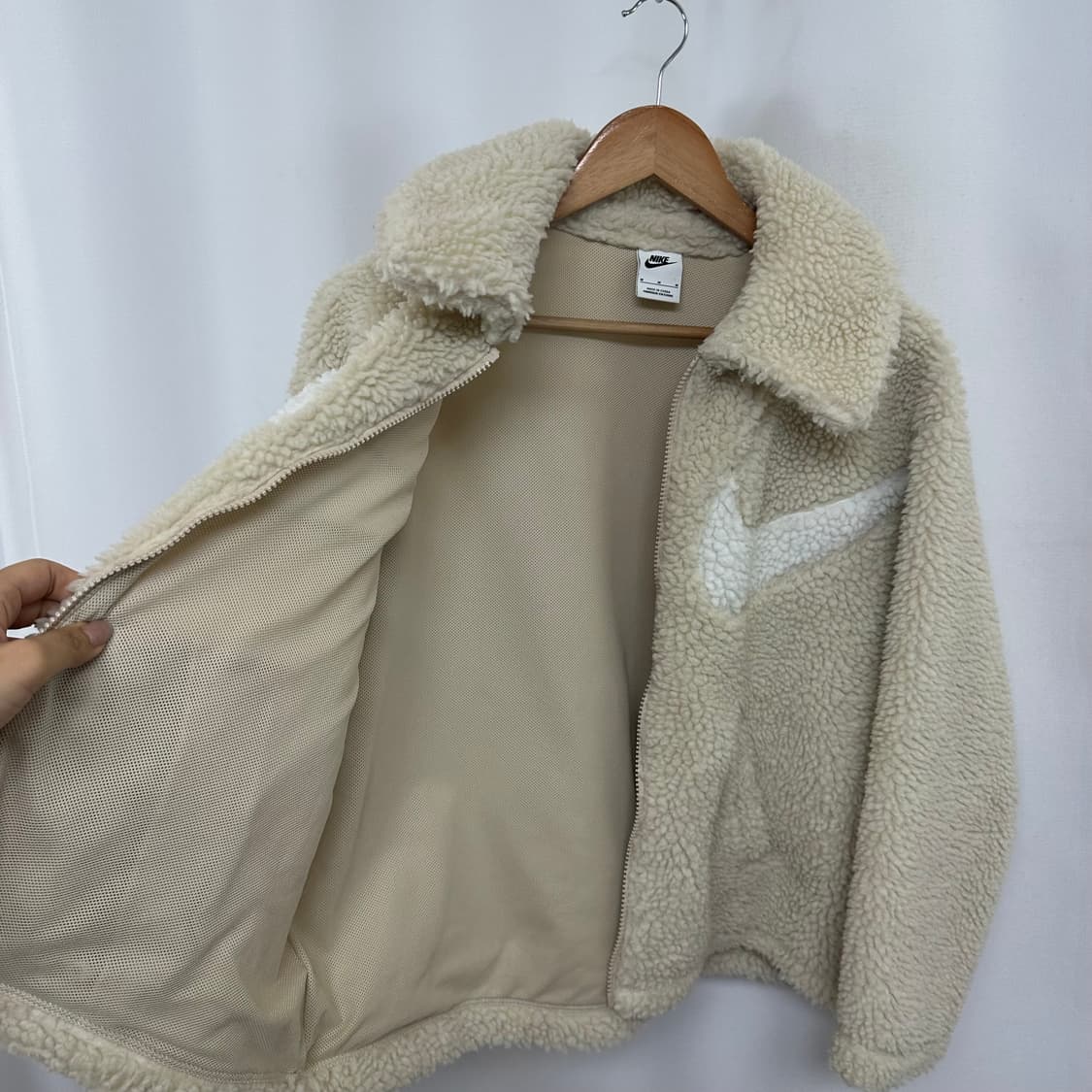 나이키 여자 뽀글이 카라 자켓  85 M 상품이미지9