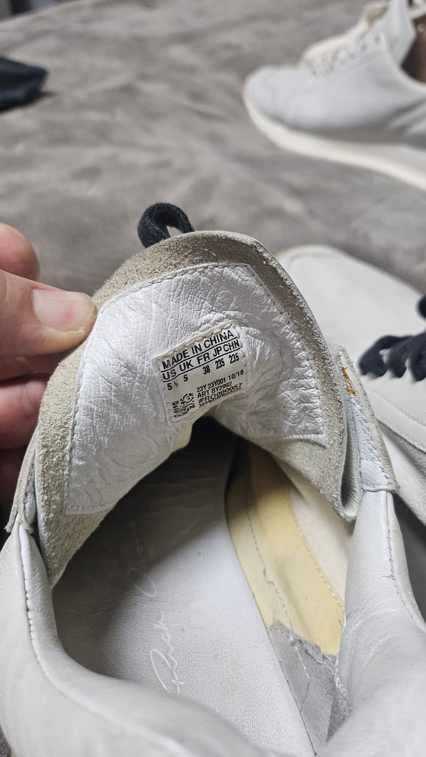 릭오웬스 x 아디다스 러너 235 상품이미지5