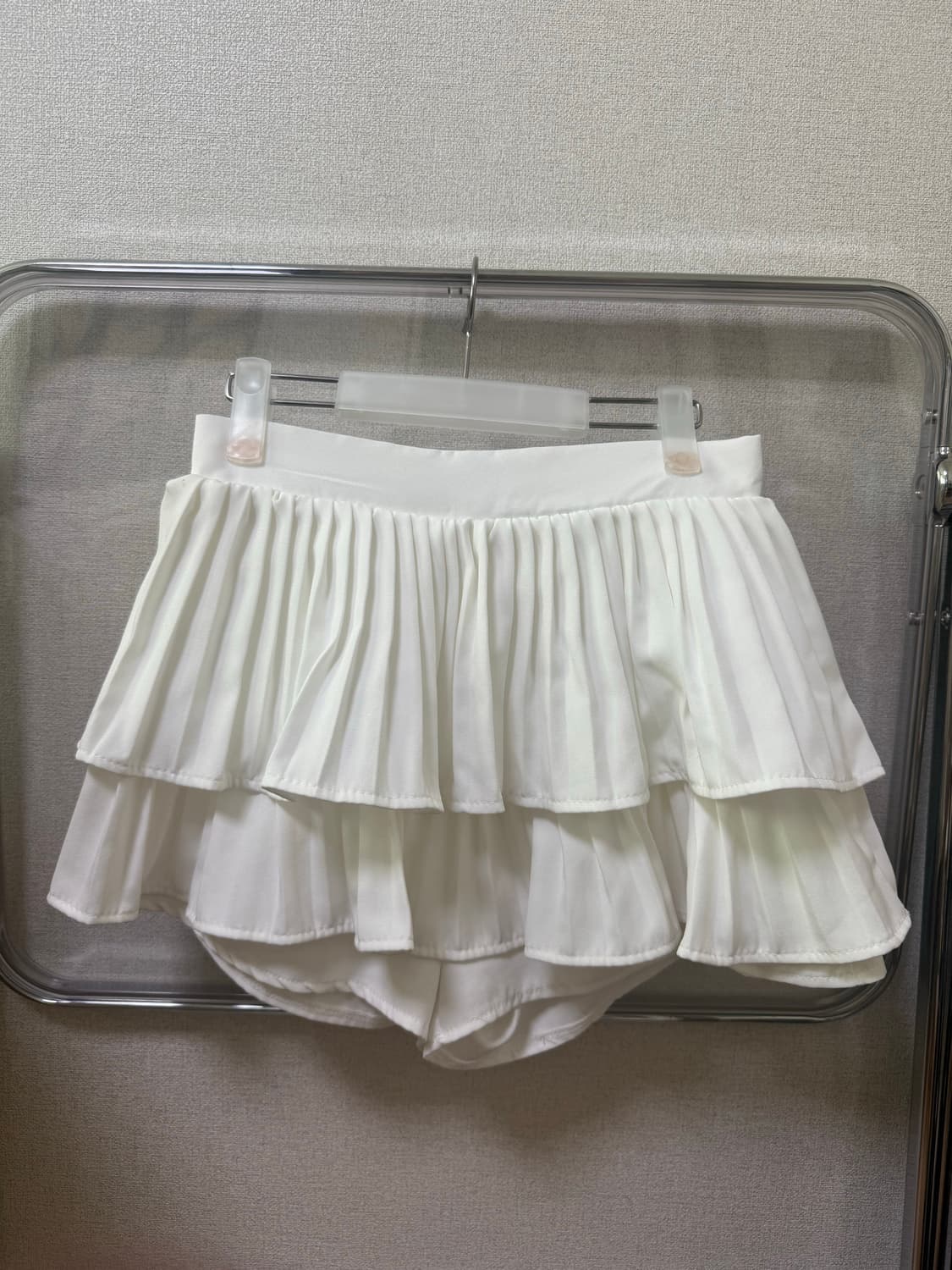 (반택포) 샵페어리 화이트 미니 스커트 (모델 서지수님 착용) 상품이미지4