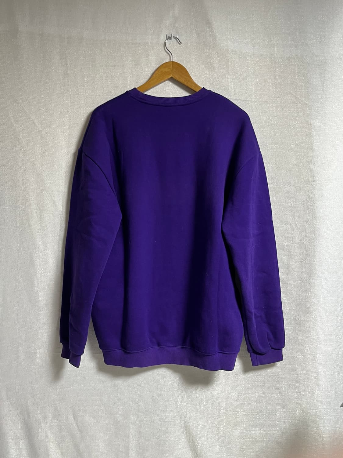 플루크 오버핏 맨투맨 티셔츠 퍼플 2XL 상품이미지5