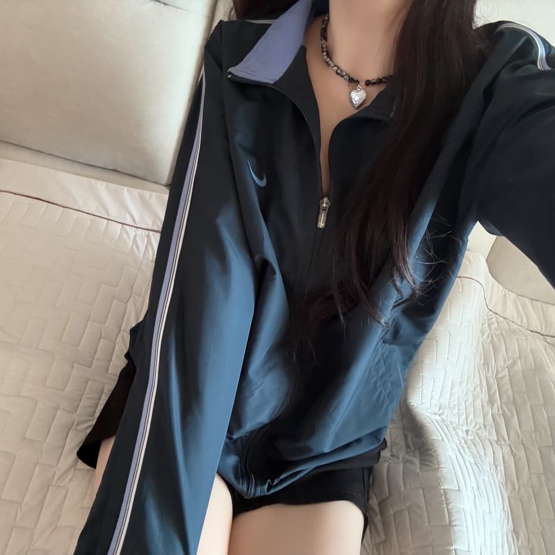 나이키 파스텔 블루 바람막이 상품이미지2