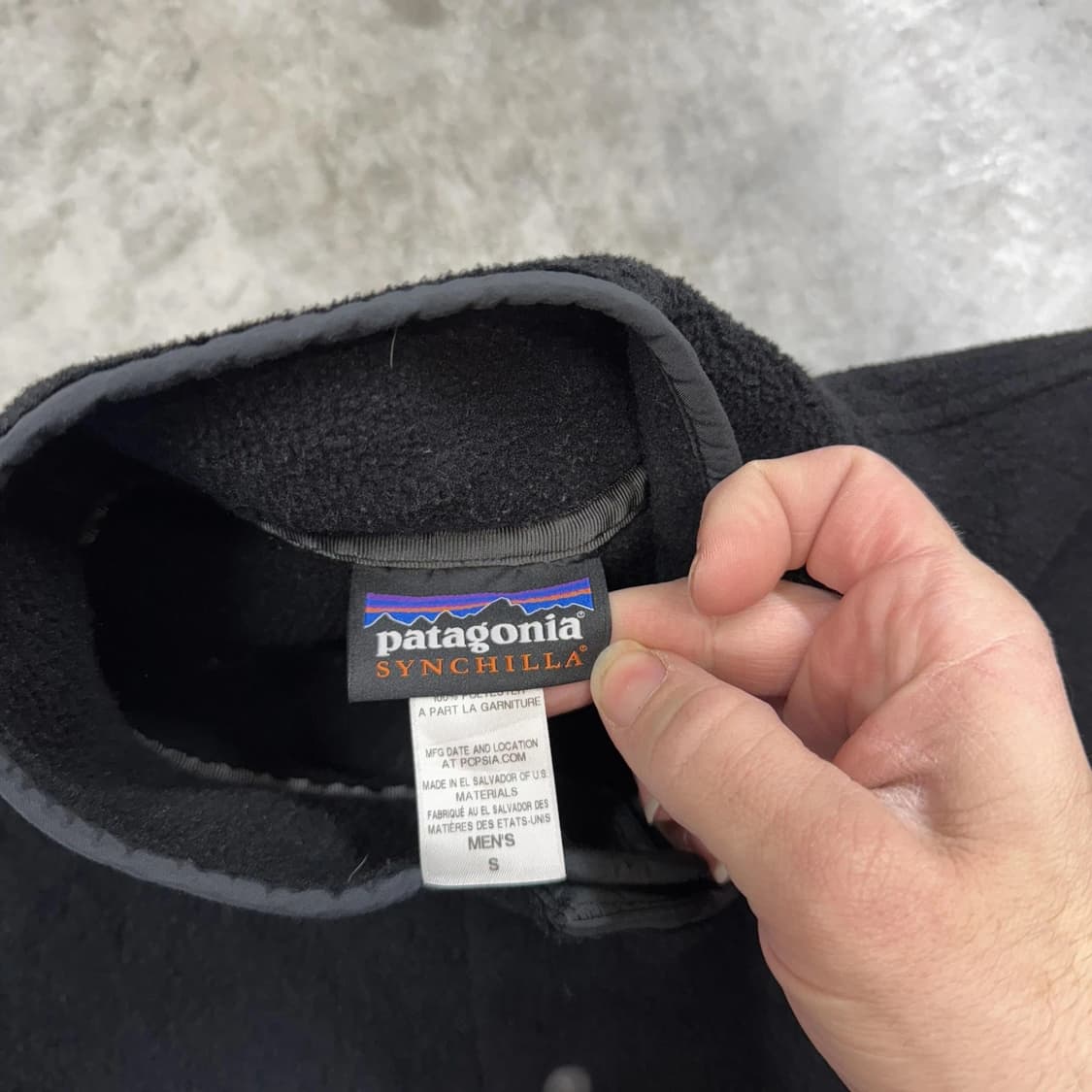 10s 파타고니아 신칠라 스냅-T 블랙/차콜 엘살바도르 상품이미지2