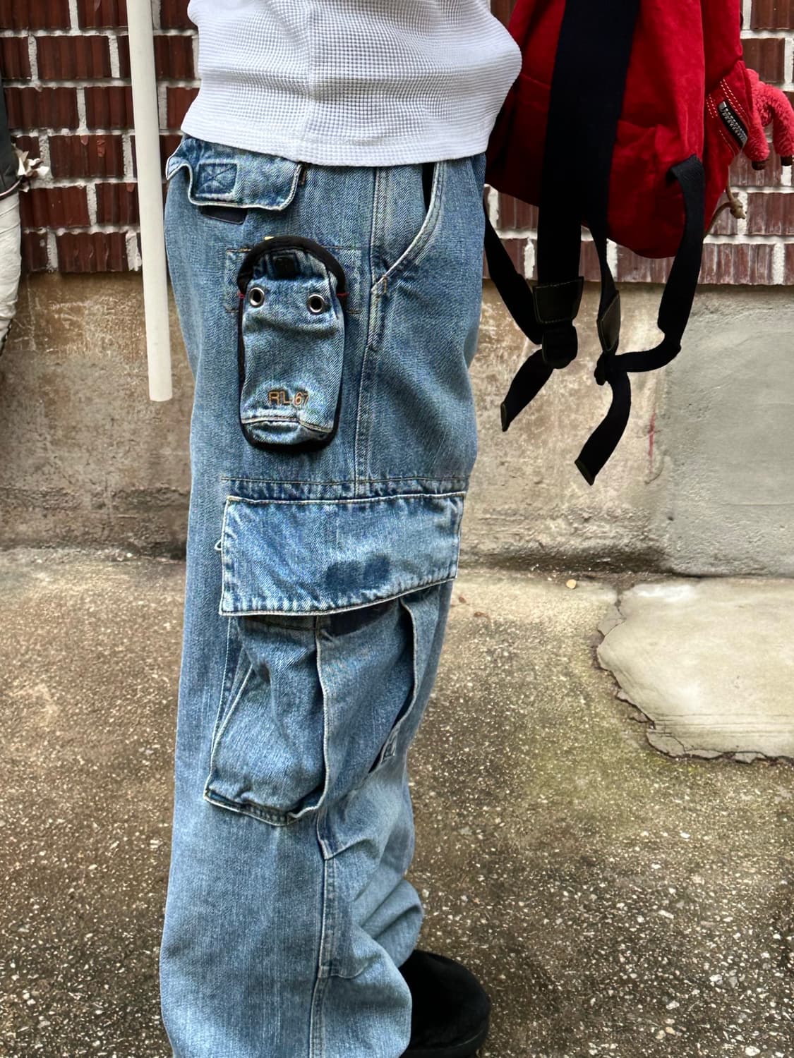 폴로 스포츠 바막 폴로 외플티 폴로 카고 데님팬츠 코디세트 상품이미지10