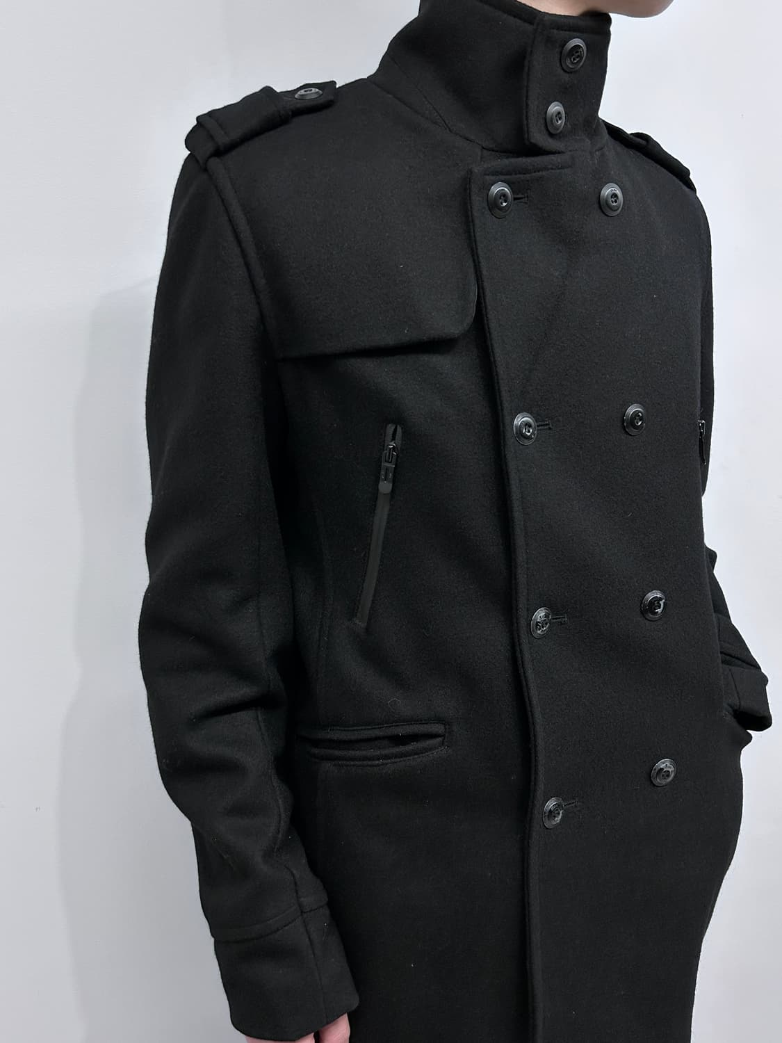 자라 하리넥 더블 브레스티드 울 코트 상품이미지1