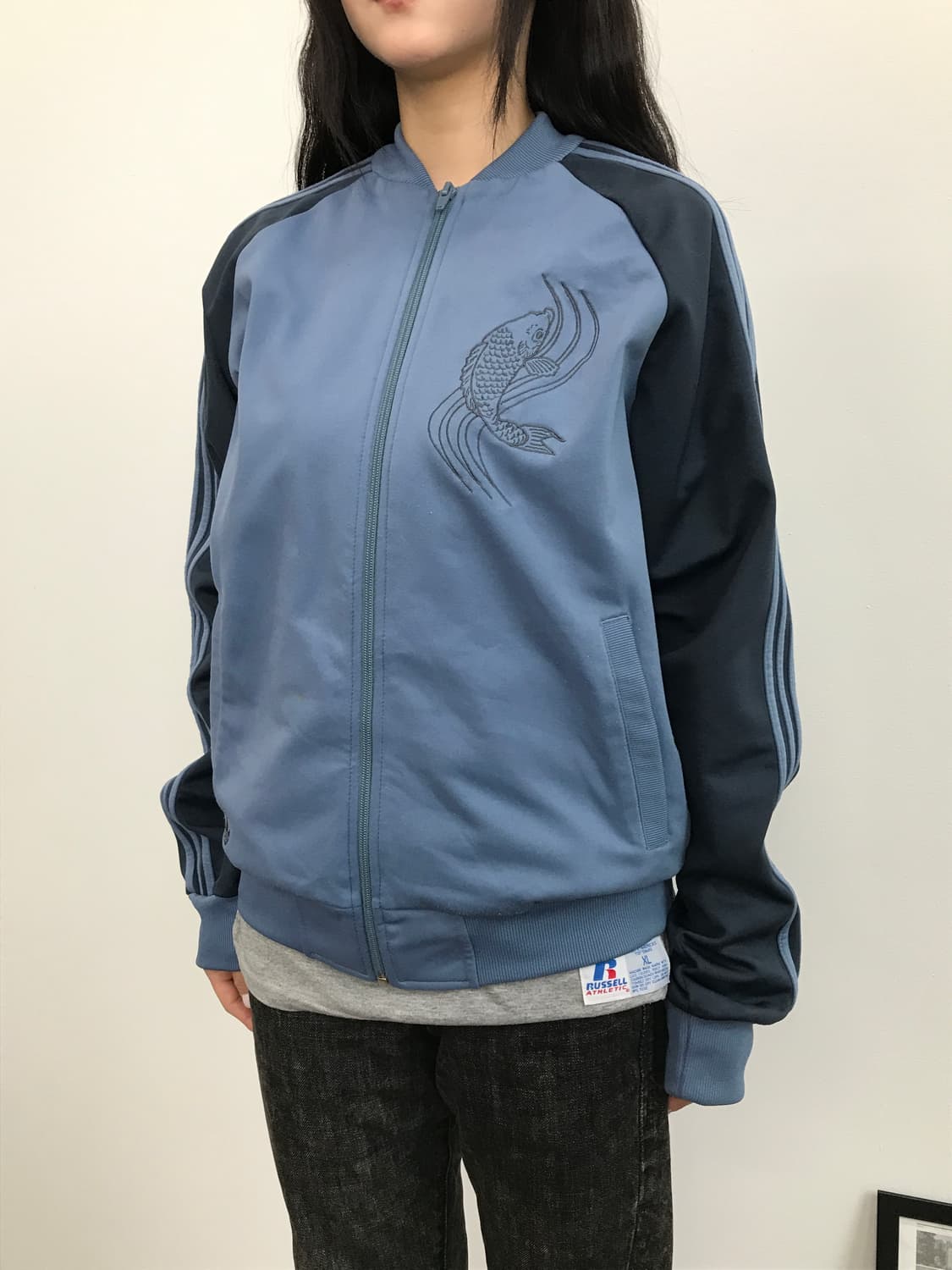 00's Adidas Koi Embroidery Track Jacket 상품이미지2