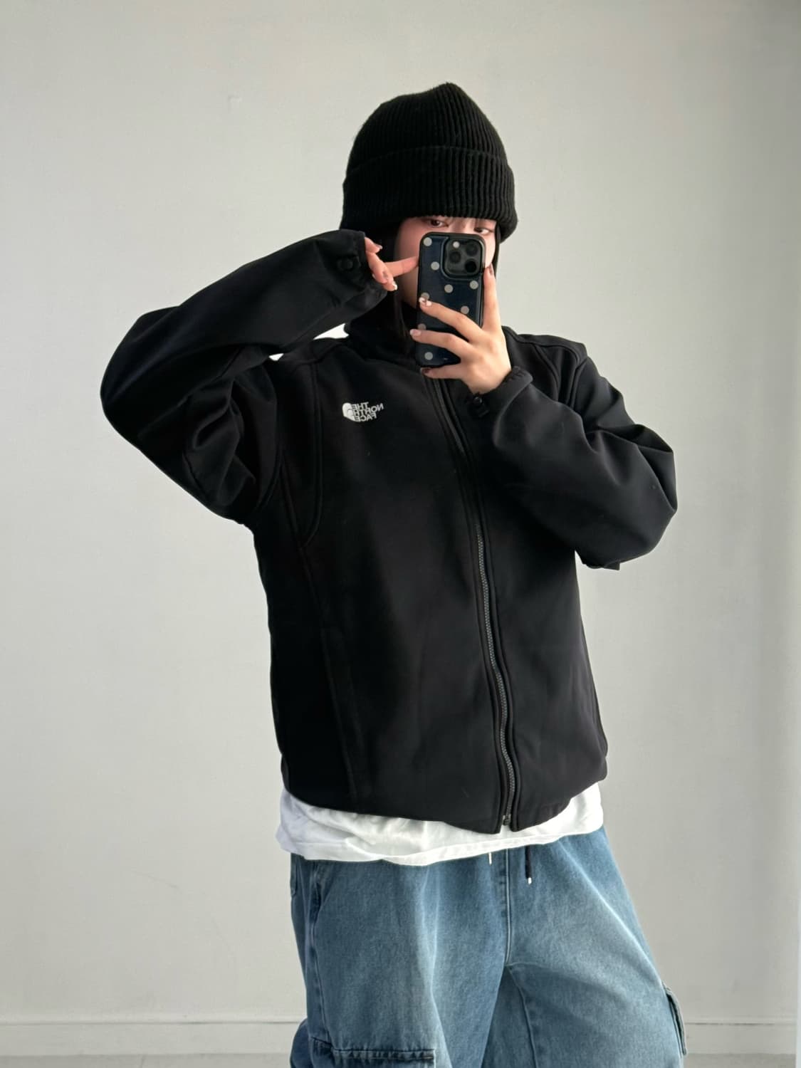 노스페이스 블랙 집업 상품이미지3