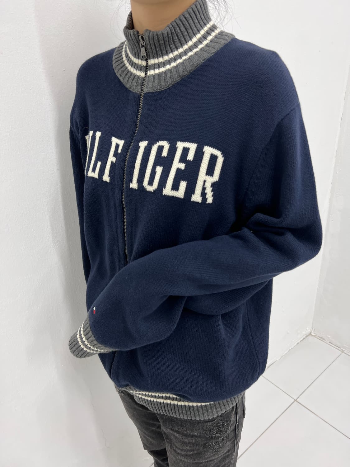tommy hilfiger logo knit zipup 상품이미지1