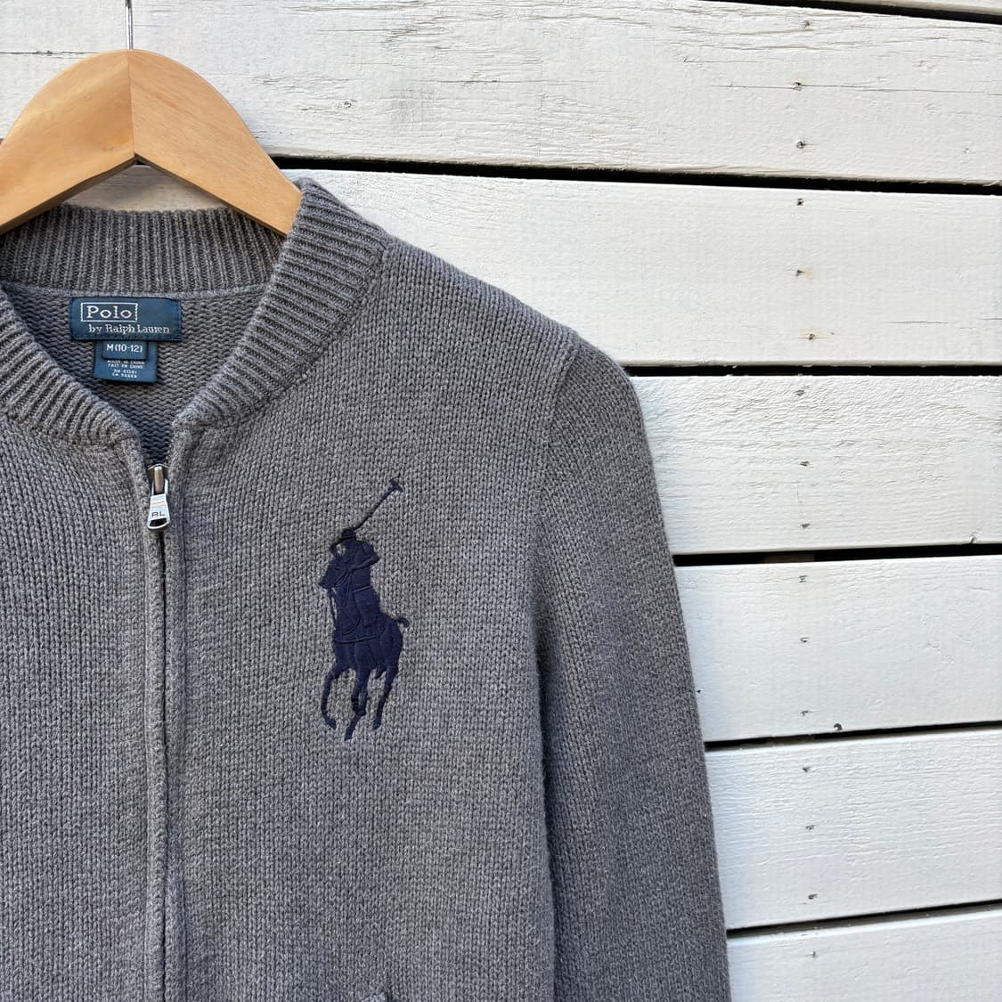 Polo 폴로 빅포니 니트 집업 상품이미지5