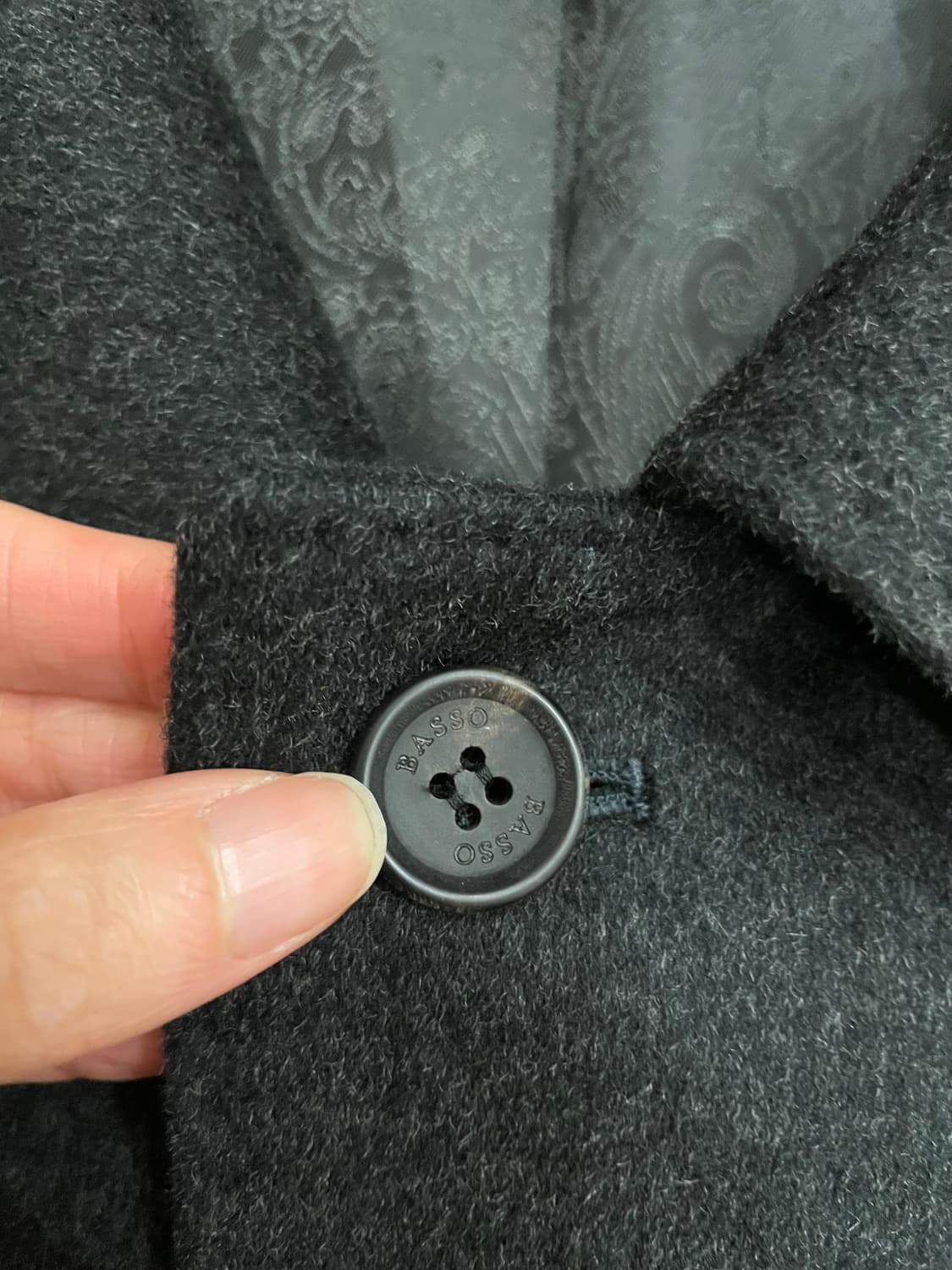 BASSO 로로피아나 캐시미어 코트 챠콜 상품이미지7
