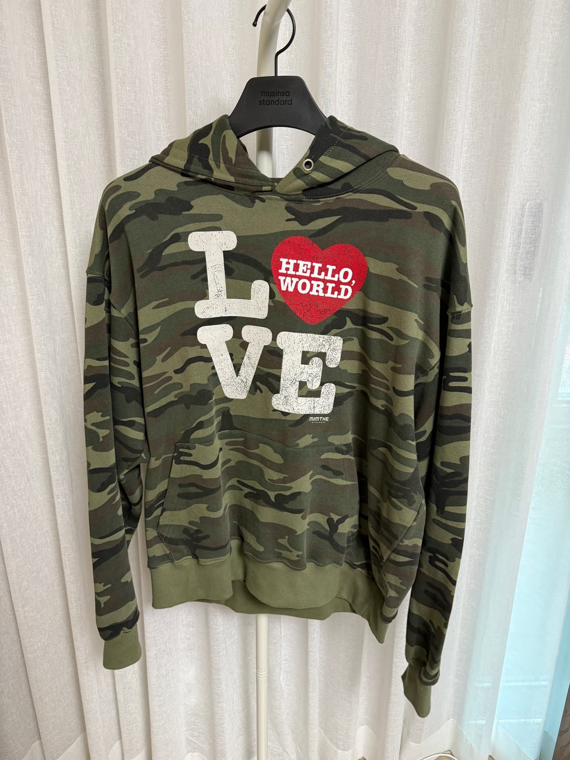 밈더워드로브 카모 후드티 상품이미지2