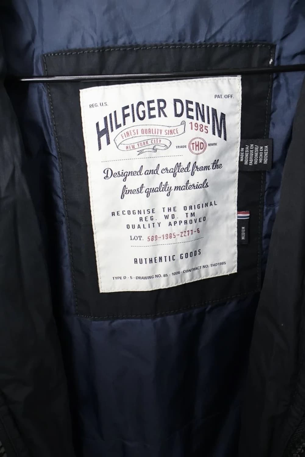 Tommy Hilfiger Denim Black Bomber Jacket 상품이미지4