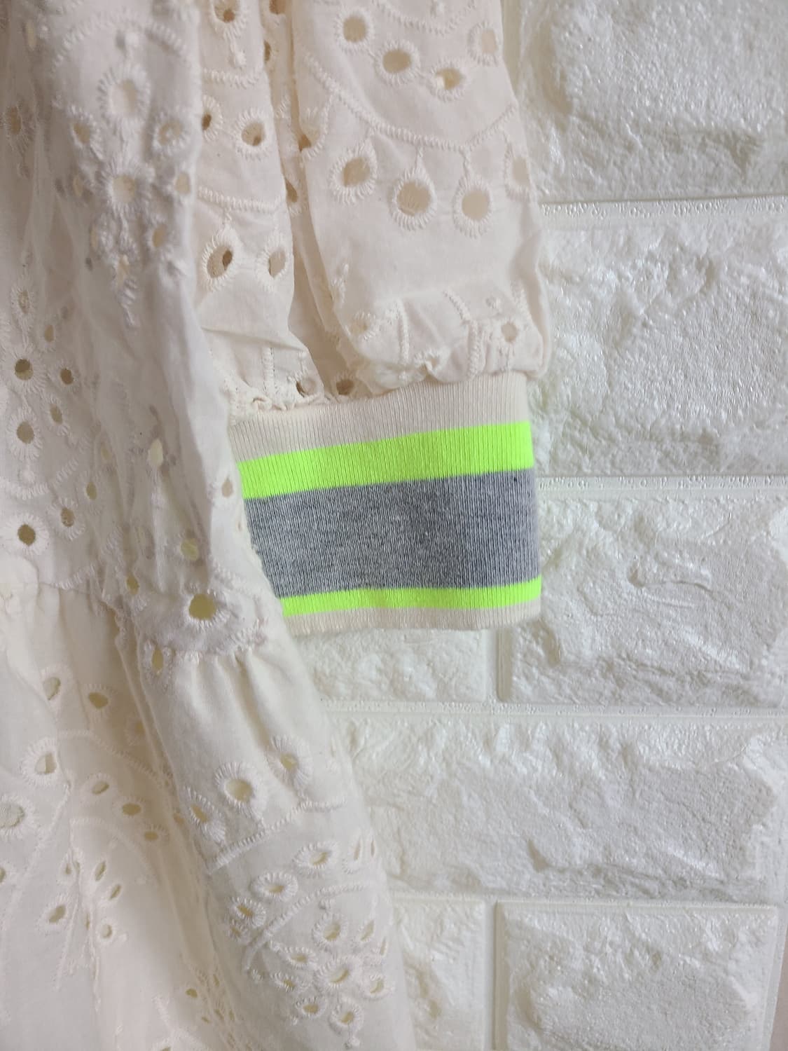 아이보리 아일렛 원피스 펀칭 레이스(55-66) 상품이미지4