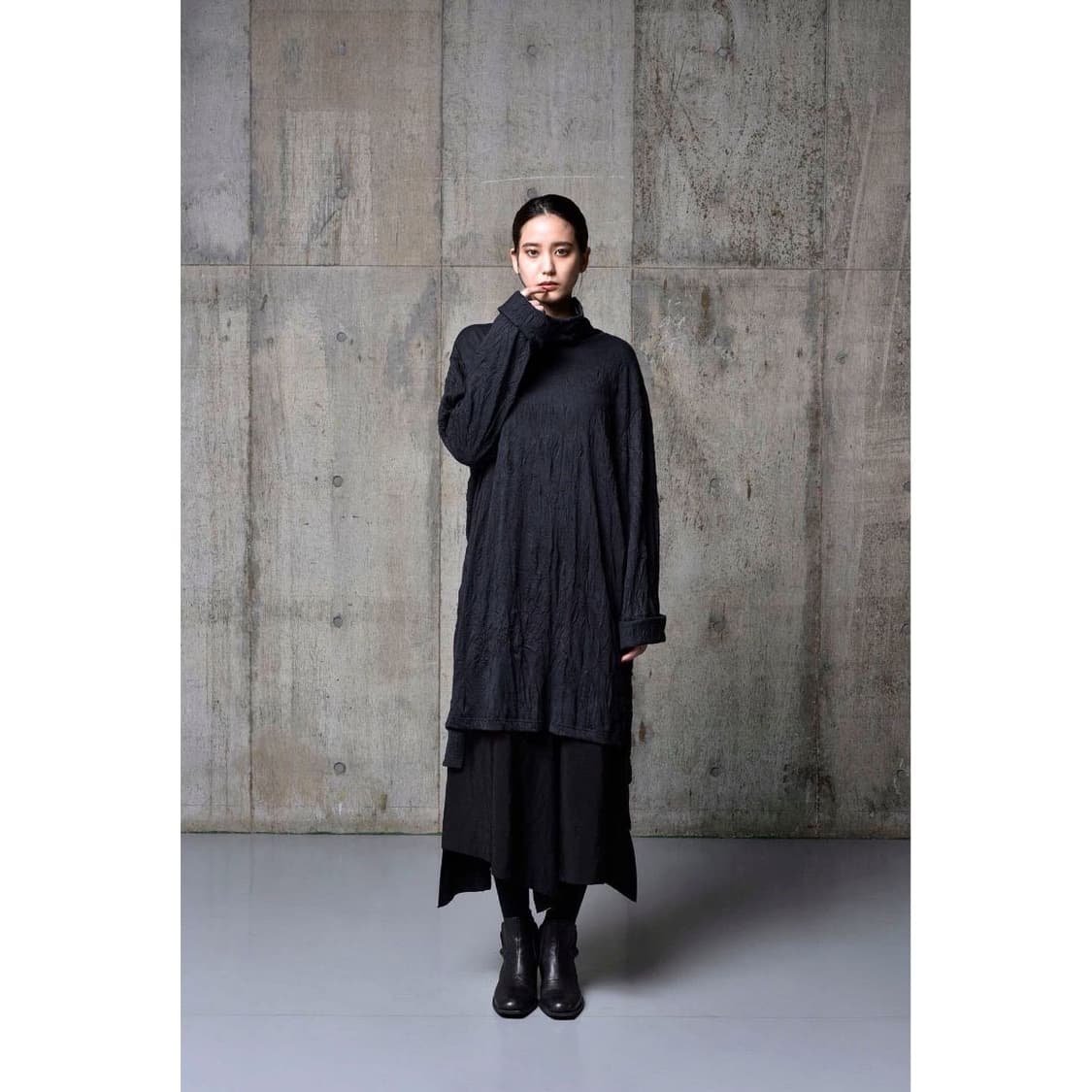 Ground Y 하이넥 슬릿 롱 풀오버 (남녀공용) 상품이미지6