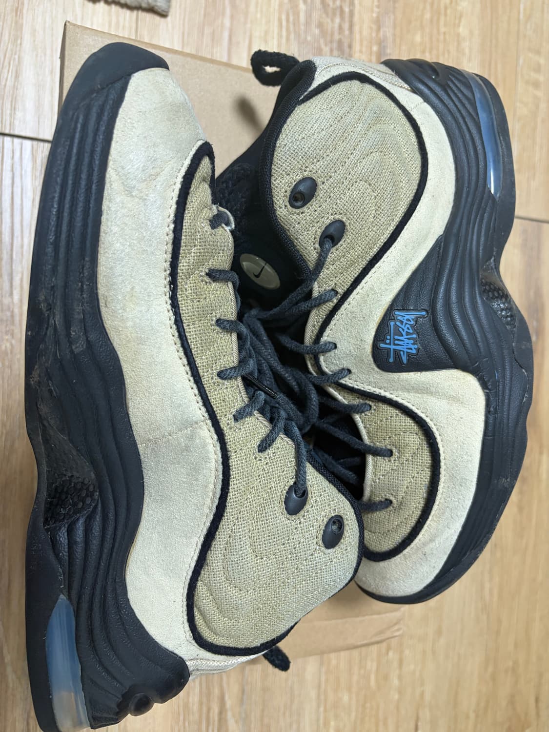 나이키x스투시 에어페니2 라탄 앤 라임스톤 265 상품이미지3