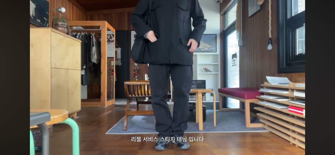 (박상효/민섬)착용 리젤 서비스 멀티 스티치 데님 1 상품이미지1