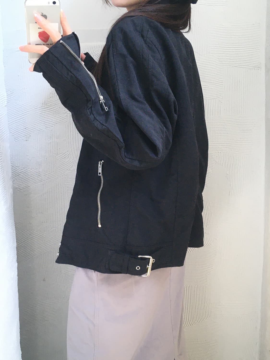 Diesel 디젤 블랙 메탈 슬레이어 바이커 자켓  상품이미지2