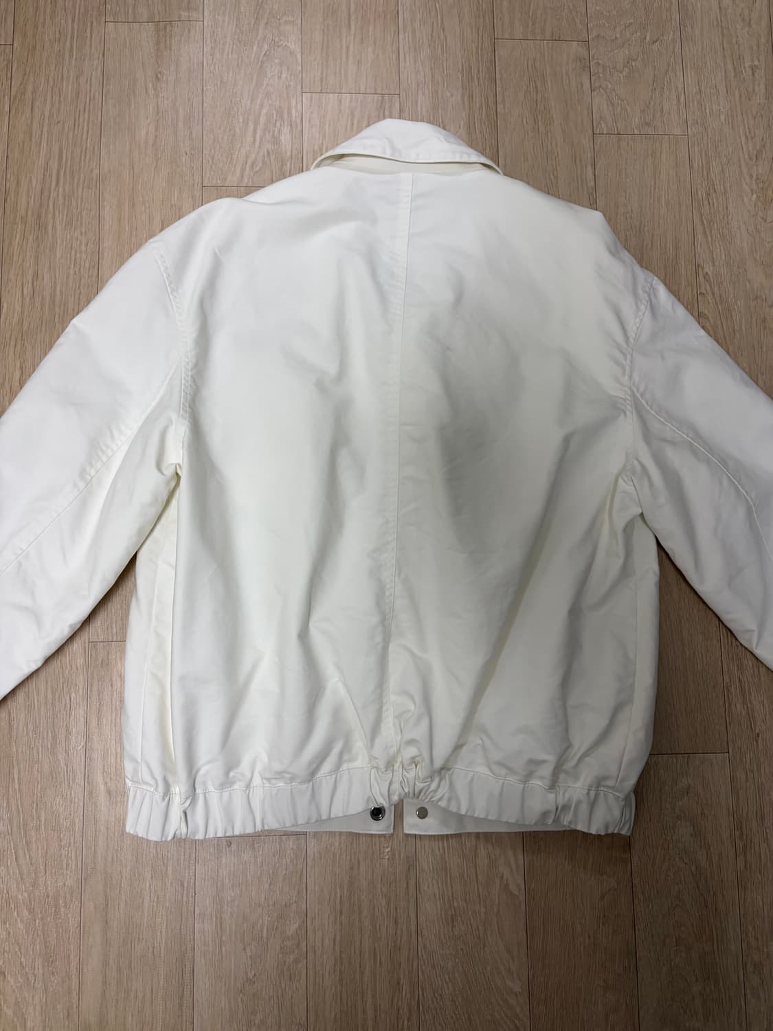 인사일런스 크롭 코튼 블루종 화이트 S 상품이미지5