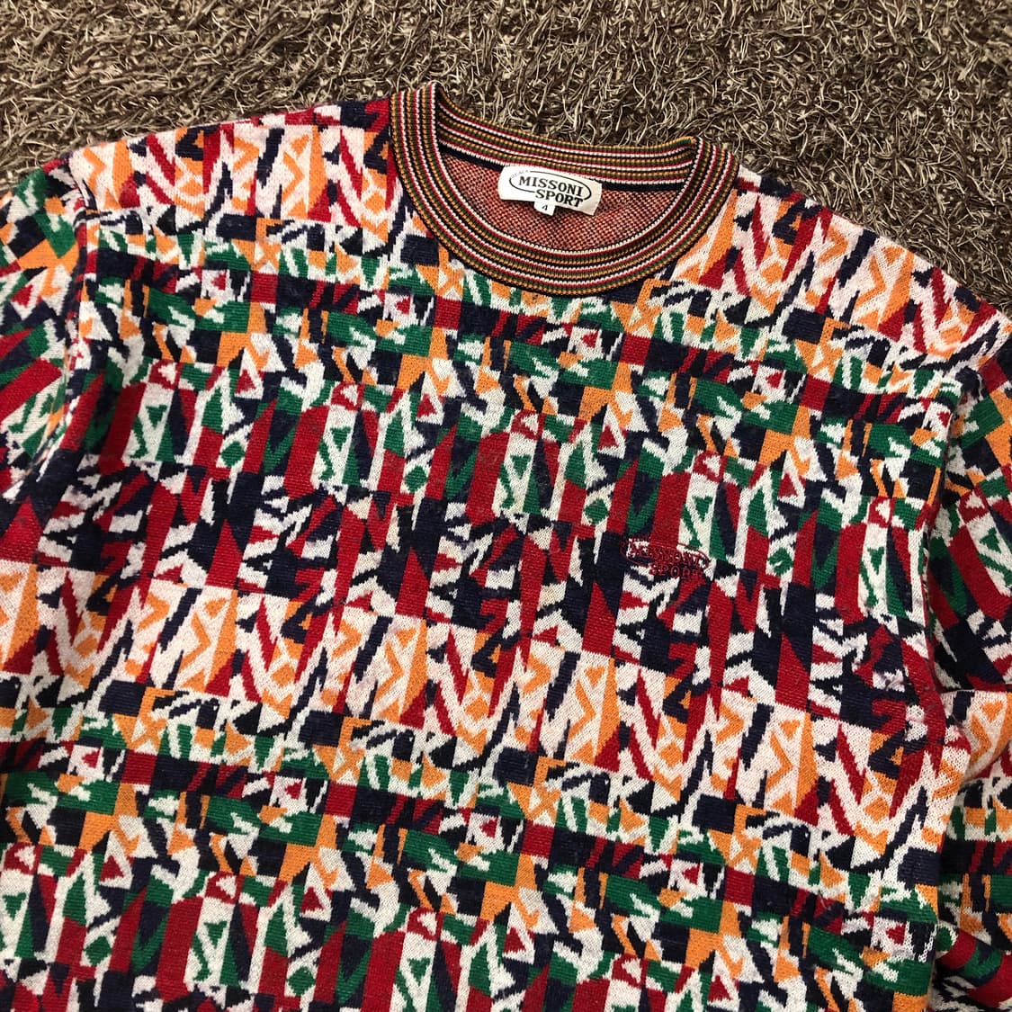 미쏘니 멀티컬러 패턴 니트  상품이미지2