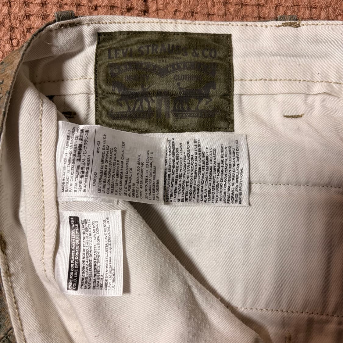 리바이스 화이트택 카모 치노팬츠 상품이미지6