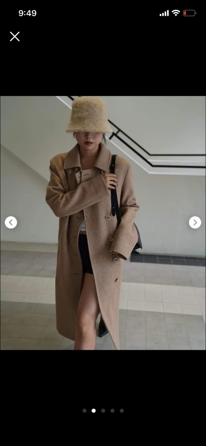 vxii narci 븍씨 나르씨 발렌티나 코트 베이지 상품이미지2