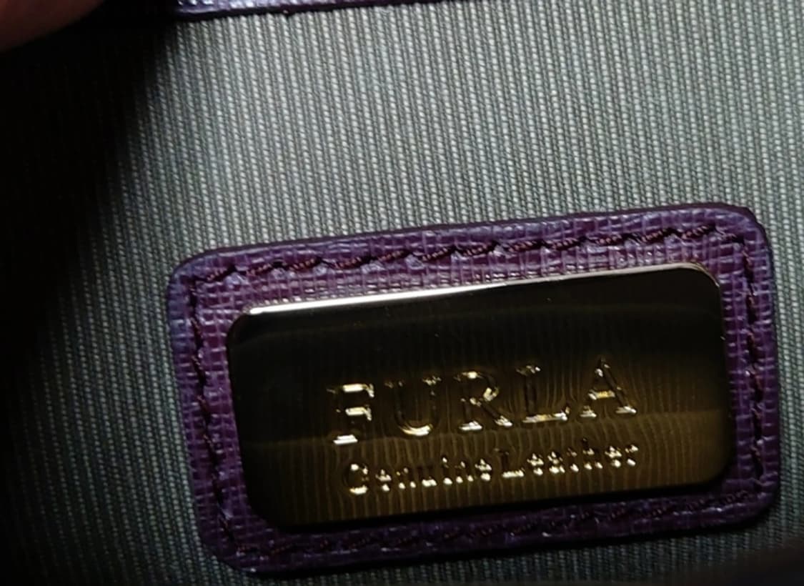 FURLA Julia 체인 퍼플 사피아노 레더 미니 크로스바디 백/숄더백 상품이미지8