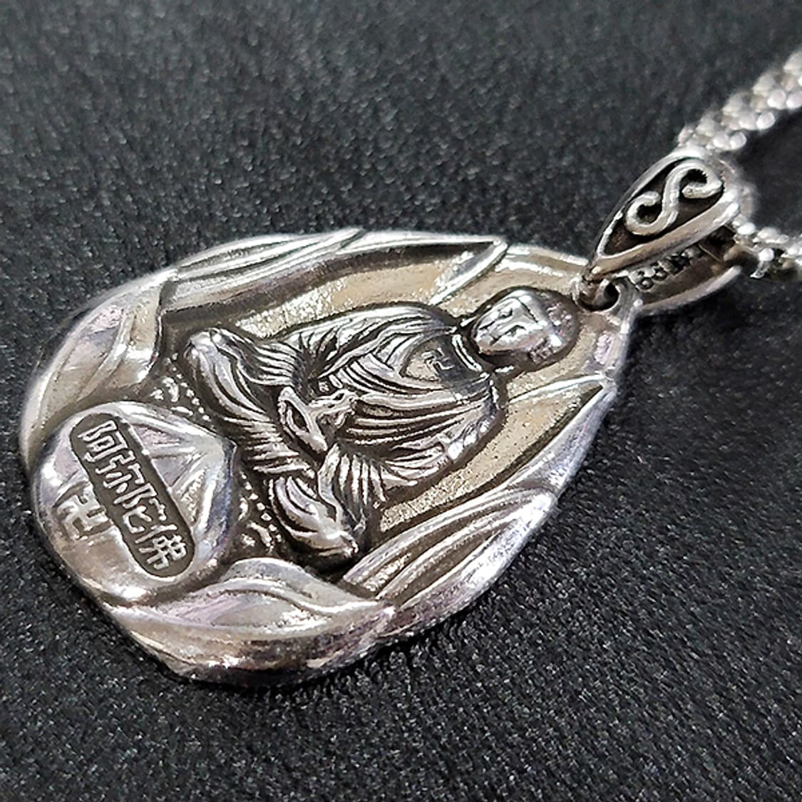 석가모니 백동 펜던트 엔틱 선물 부처님 지혜 불교 남자 목걸이 상품이미지3