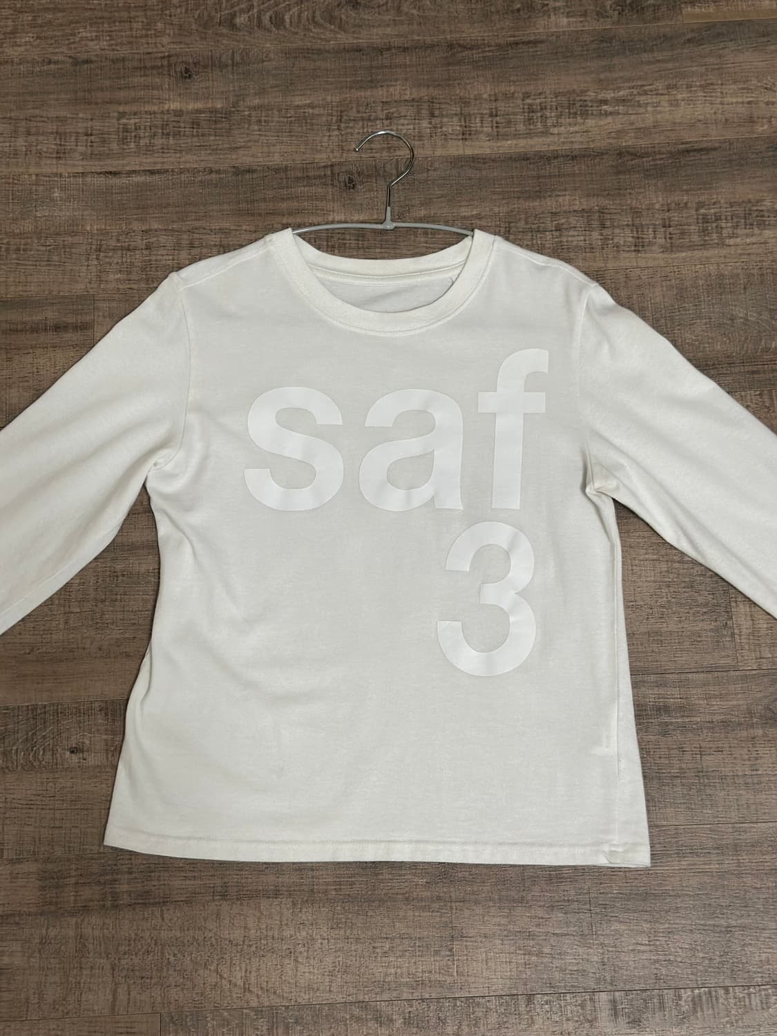 사파리스팟 (safarispot) 1/2 베이직 롱슬리브 화이트 상품이미지1