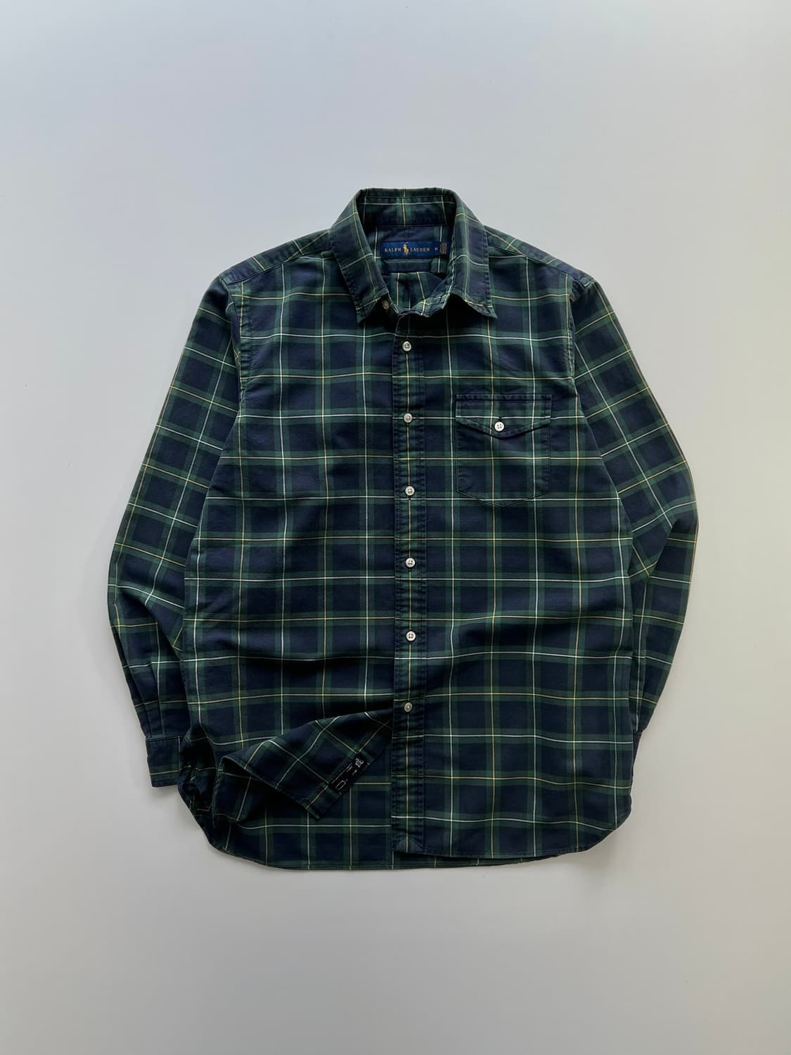 폴로 랄프로렌 원포켓 타탄체크 셔츠 M 상품이미지1
