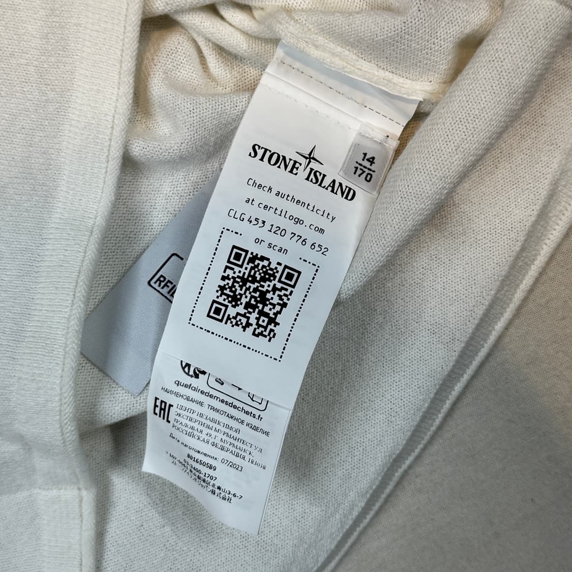 여S) 스톤아일랜드 주니어 와펜 롱슬리브 코튼 니트 정품 상품이미지7