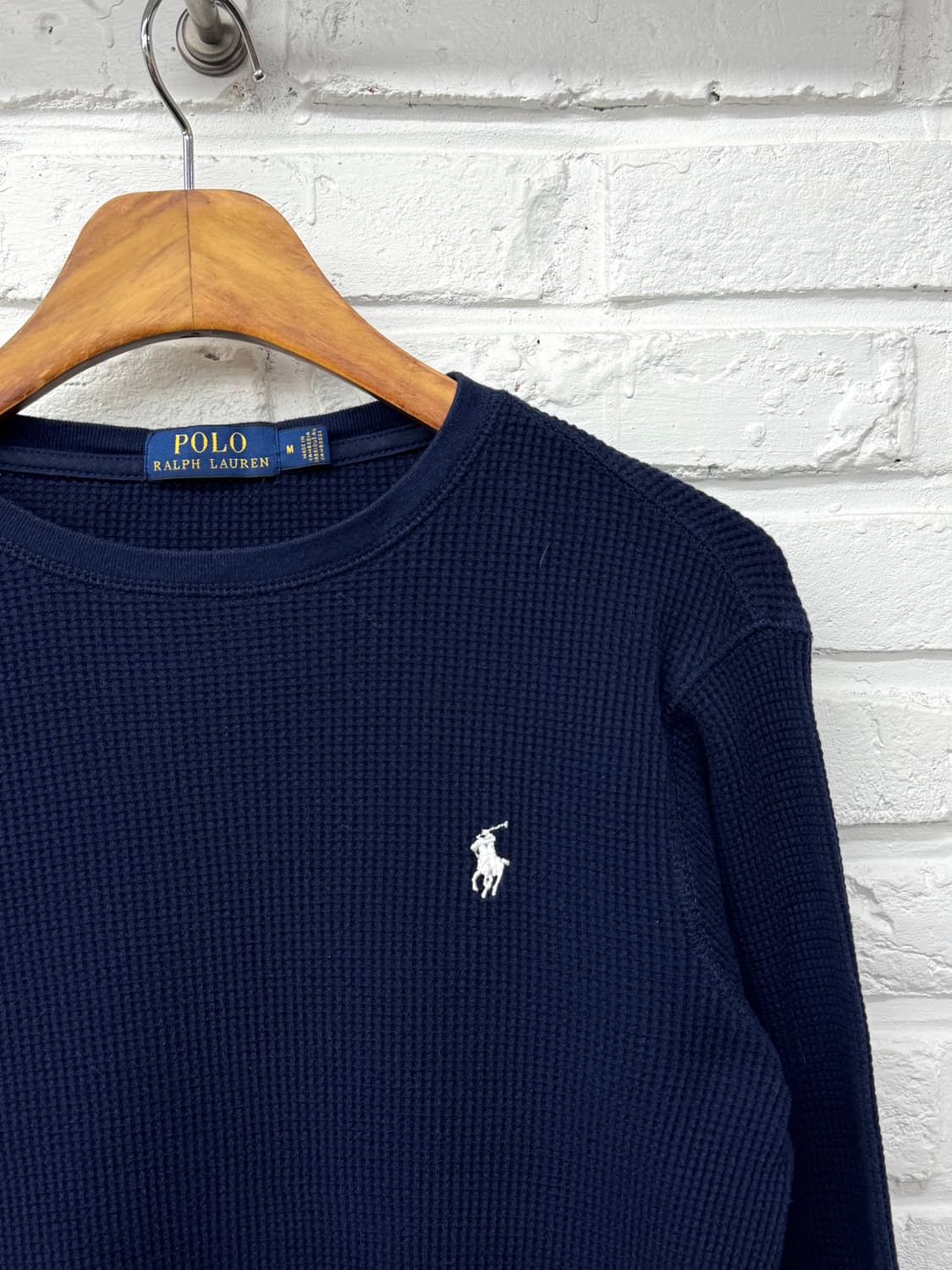 폴로 네이비 와플니트 상품이미지4