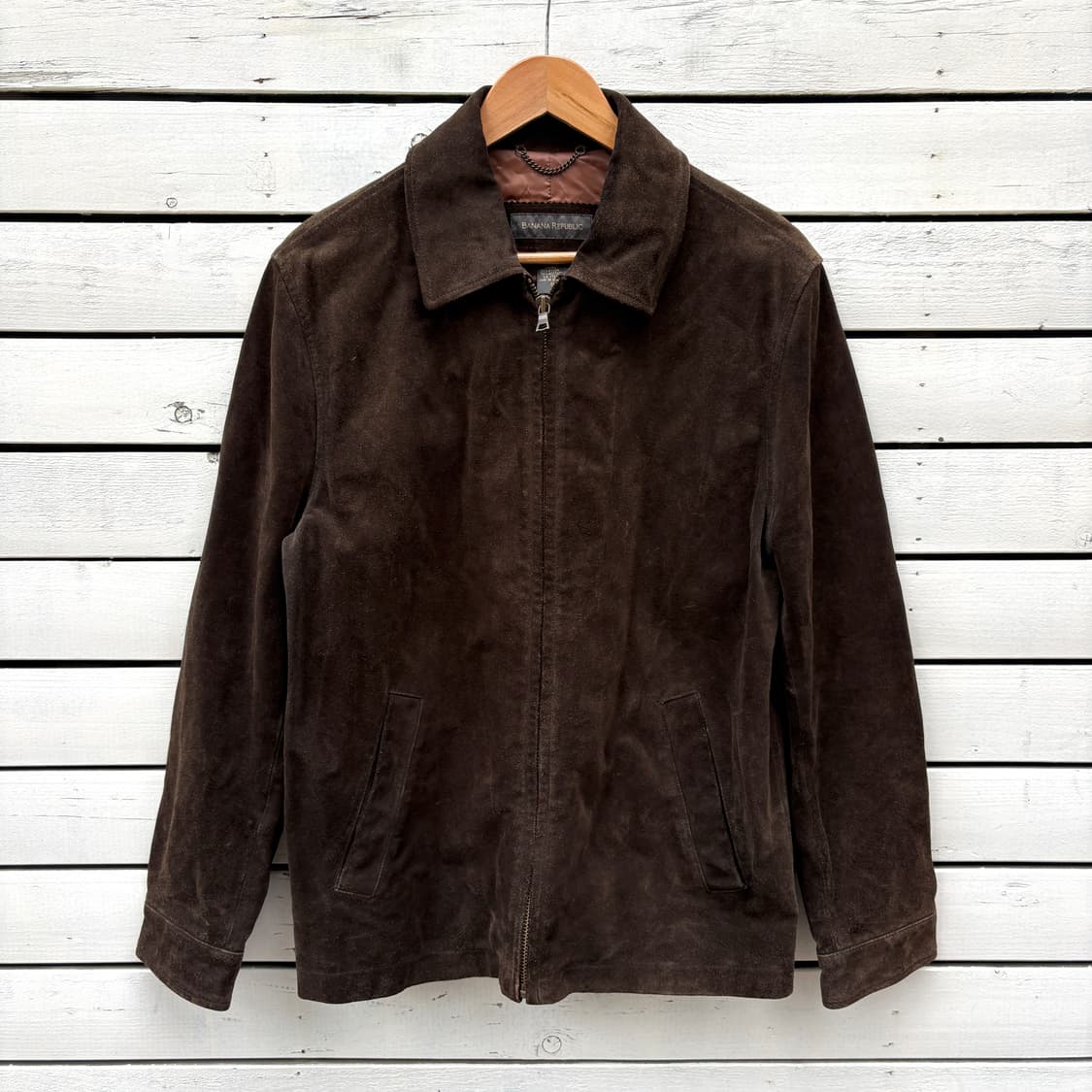 Banana Republic 바나나리퍼블릭 레더 가죽 스웨이드 자켓 상품이미지1