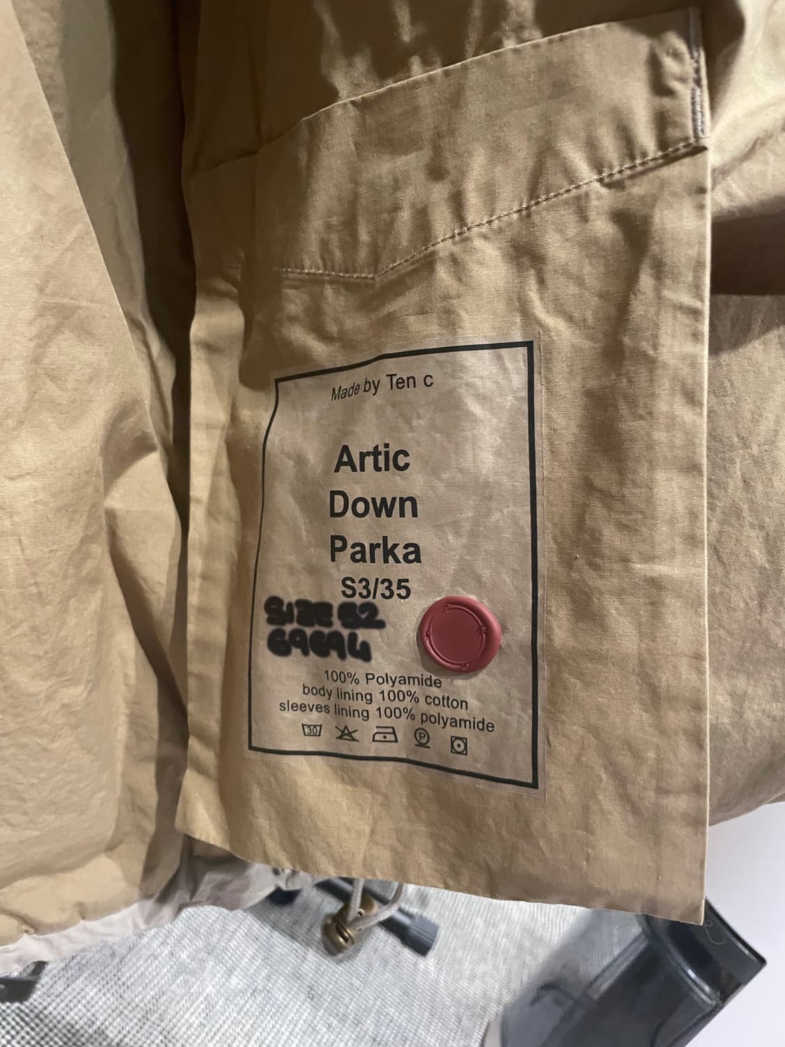 텐씨 아틱 다운파카 패딩 페일토프 52사이즈 상품이미지2