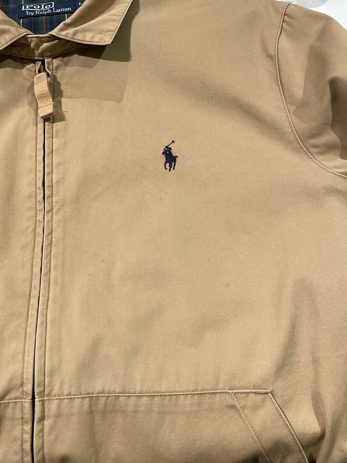 폴로 랄프로렌 라이트 브라운 블랙포니 블루종 자켓 상품이미지9