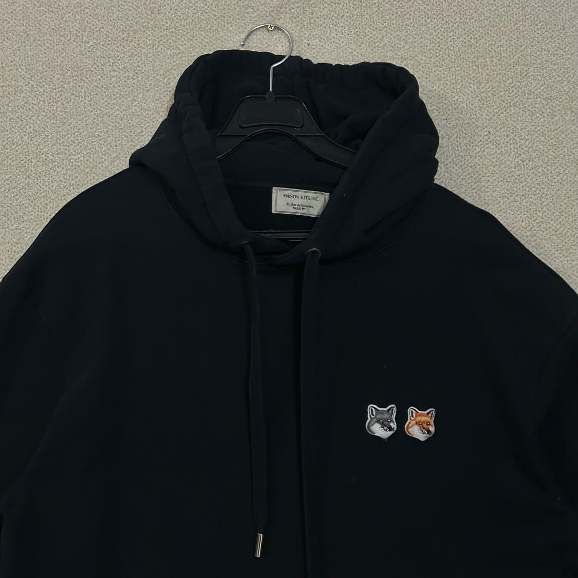 (M) 메종키츠네 더블 폭스 블랙 후드 상품이미지2