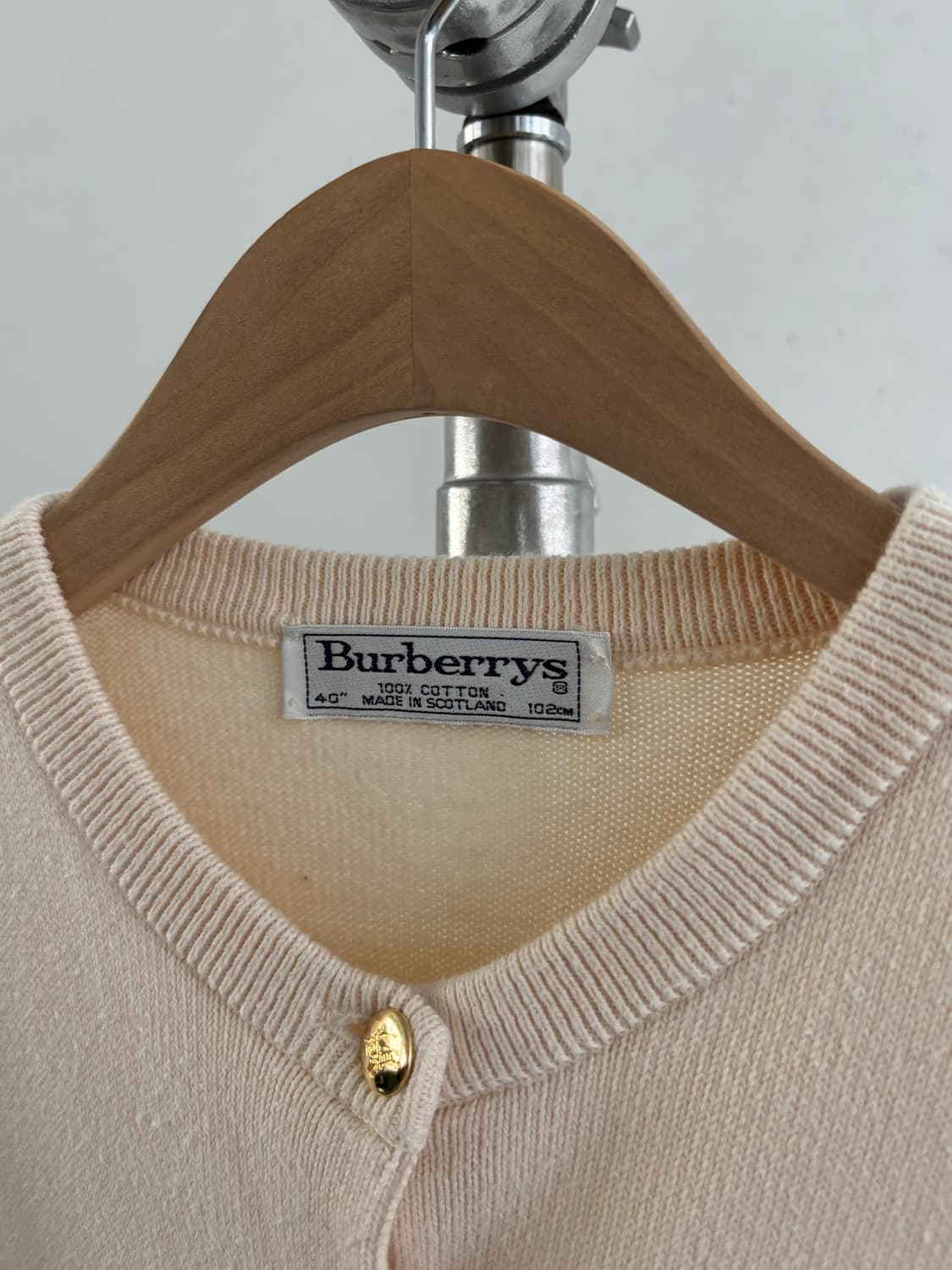 Burberry 버버리 아이보리 금장 가디건 상품이미지3