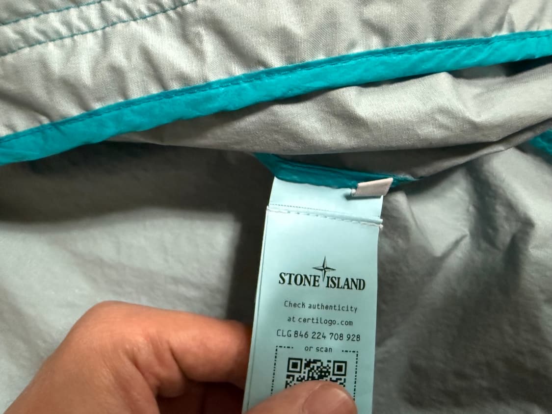 스톤아일랜드 멤브라나 3L TC 탈부착 후드 블루종 상품이미지7