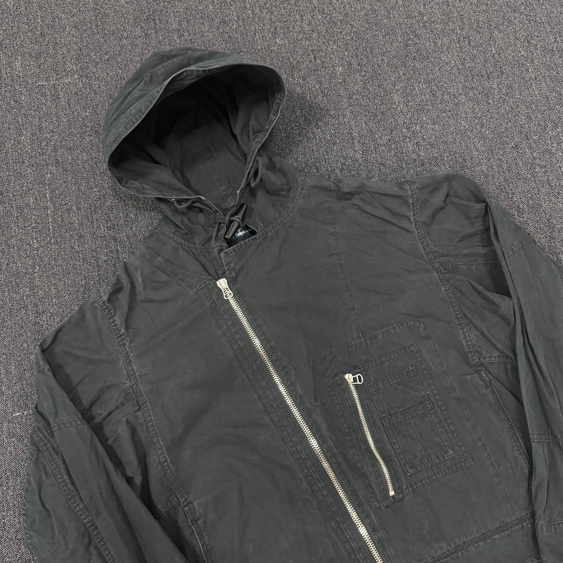 폴로 랄프로렌 디아고날 토글버튼 워시드 후드 라이더 자켓 상품이미지2