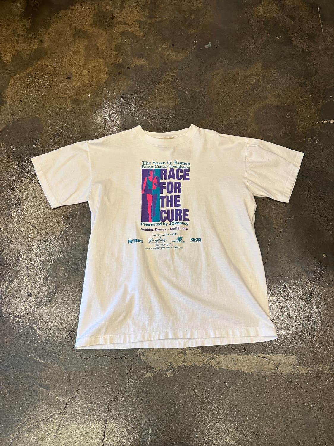 90s ARIZONA USA 빈티지 러닝맨 싱글 스티치 반팔티 L 상품이미지1