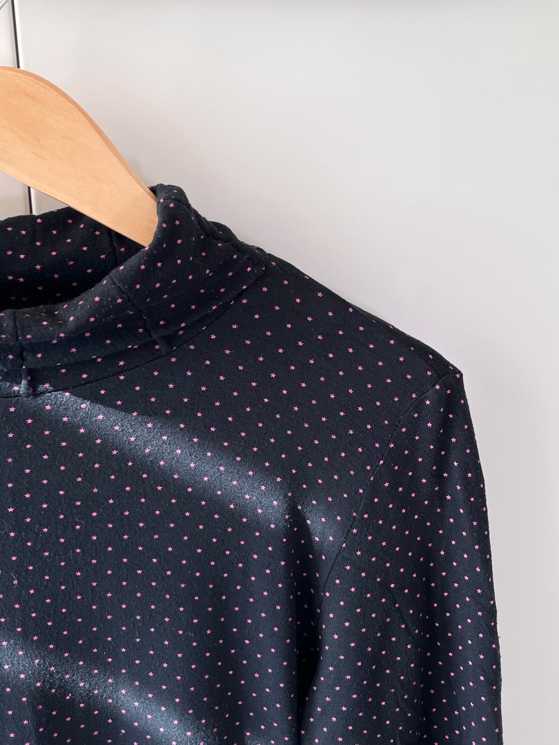 The oria 별 패턴 목폴라 롱 슬리브 상품이미지6