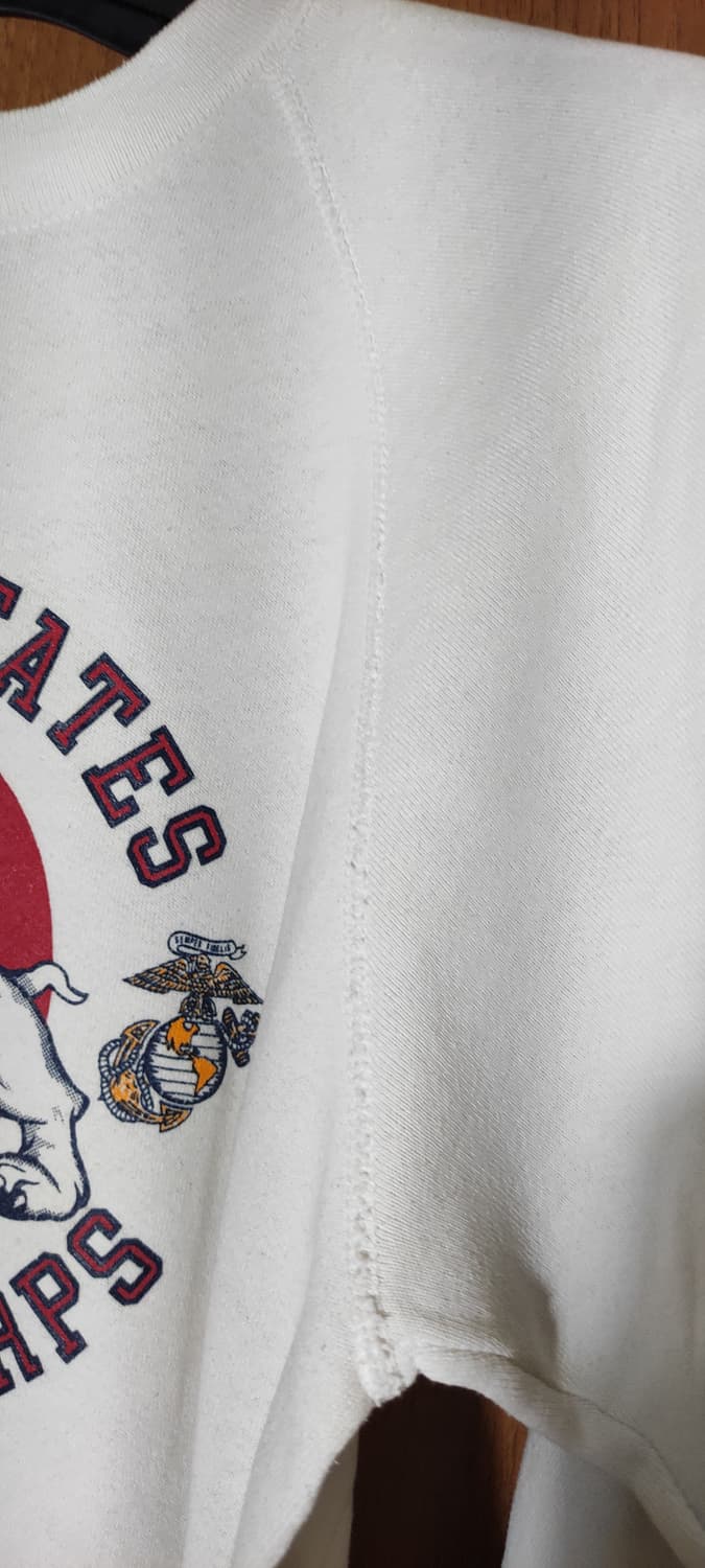 80s 미해병대 불독 스웻셔츠 L사이즈 상품이미지5