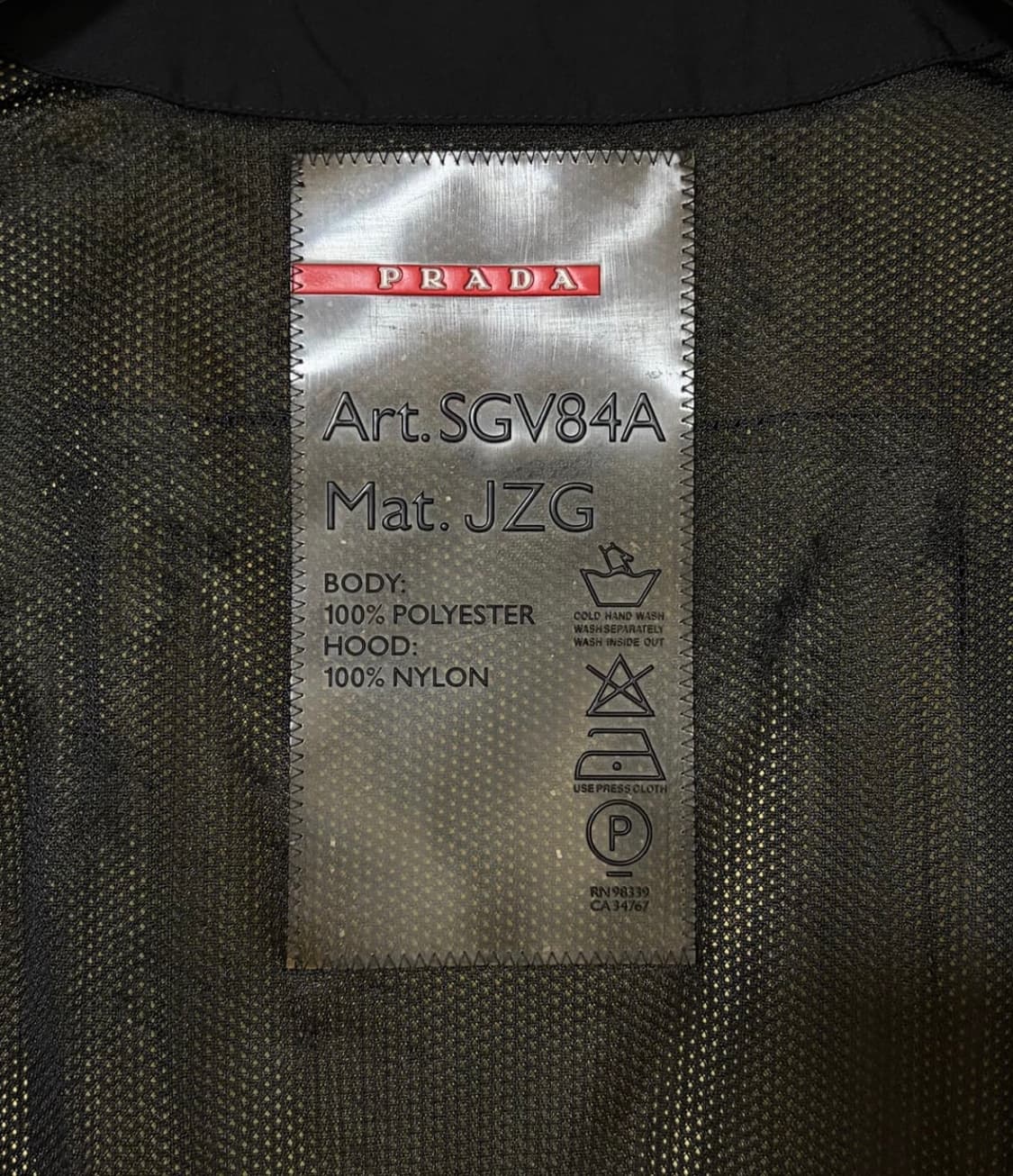 프라다 스포츠 하이넥 집업 상품이미지5