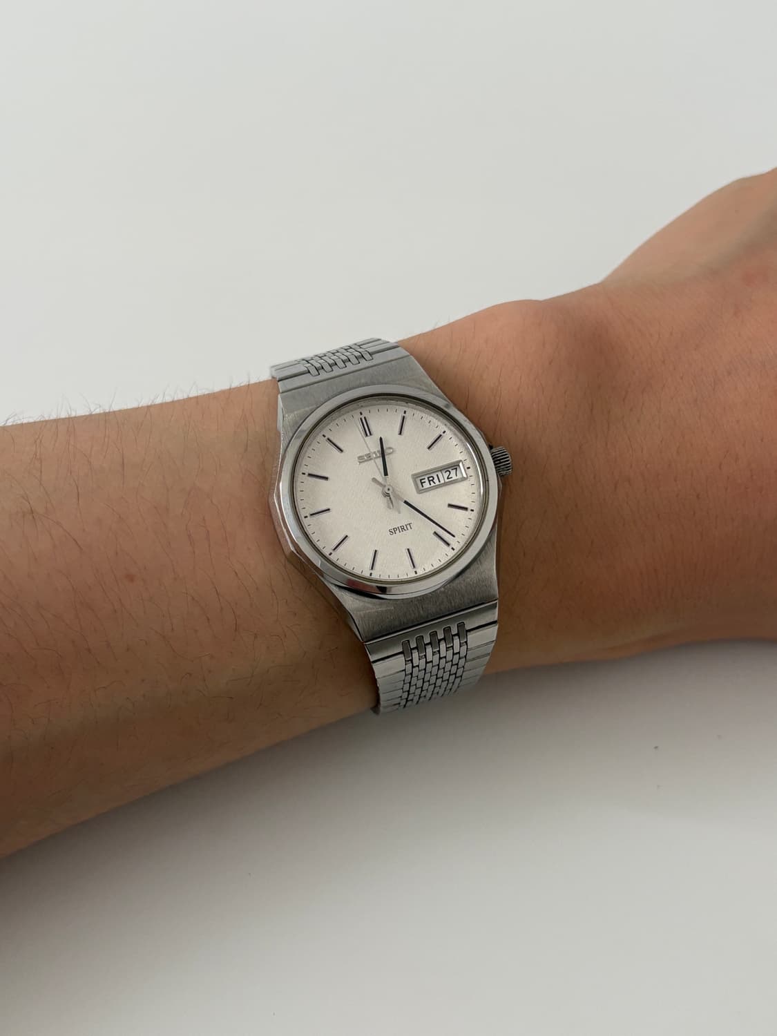 90s spirit texture dial silver quartz 상품이미지9