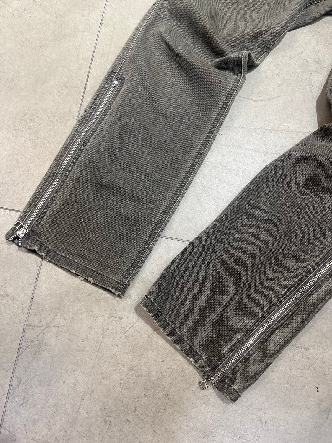 일본 빈티지 락펑크 락시크 지퍼 와이드 팬츠 상품이미지2