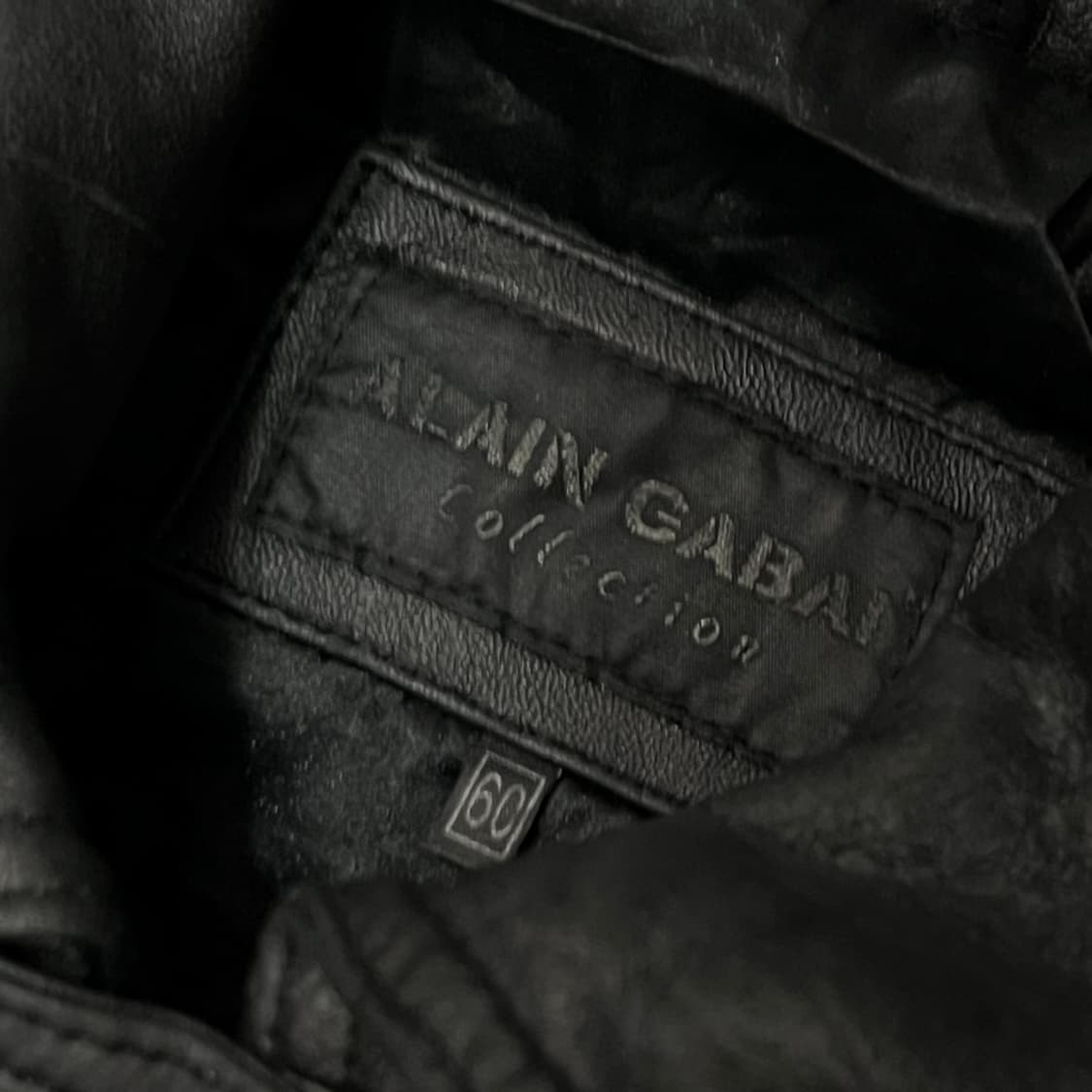  알랭 가바 카라 레더 블루종 y14901 상품이미지5