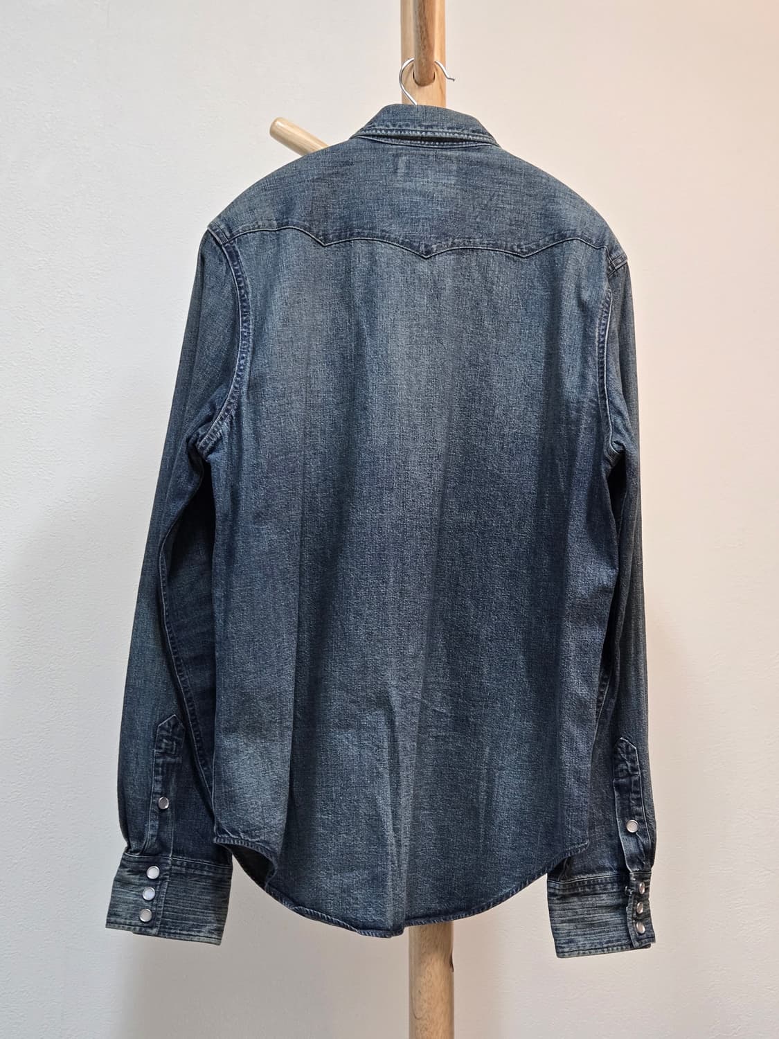Rrl 콘초 중청데님셔츠 상품이미지2