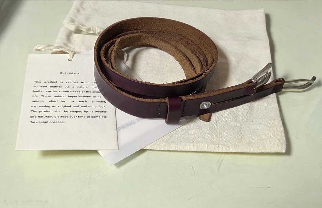 아워레가시 트윈텅 벨트 버건디 (80) 상품이미지3